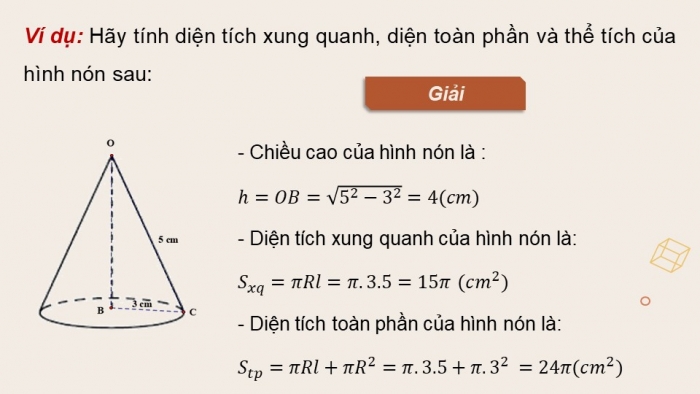 Giáo án PPT dạy thêm Toán 9 Kết nối bài 31: Hình trụ và hình nón