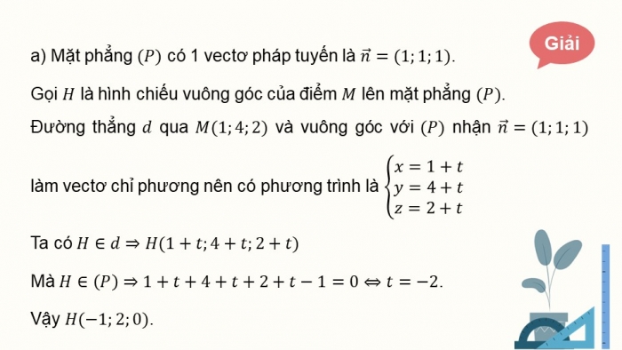 Giáo án PPT dạy thêm Toán 12 kết nối Bài 15: Phương trình đường thẳng trong không gian (P2)