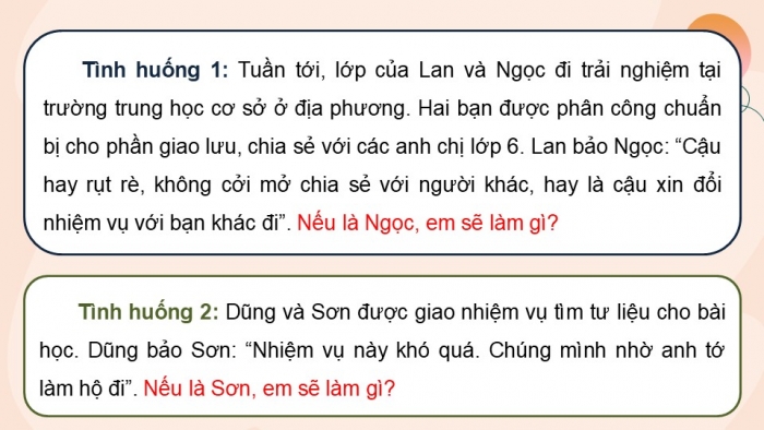 Giáo án điện tử Hoạt động trải nghiệm 5 cánh diều Chủ đề 9: Thích ứng với môi trường học tập mới - Tuần 34