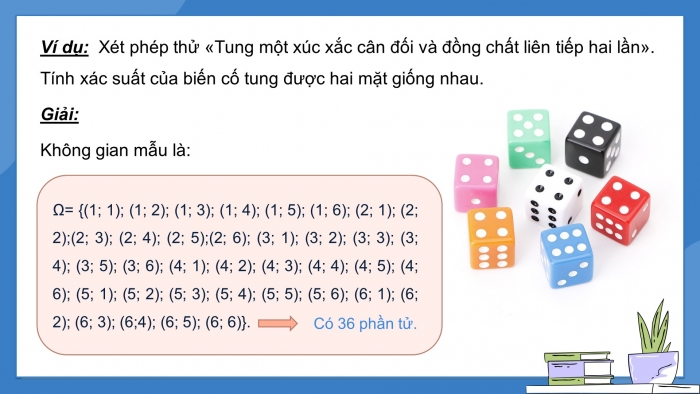 Giáo án PPT dạy thêm Toán 9 Cánh diều Bài 4: Phép thử ngẫu nhiên và không gian mẫu. Xác suất của biến cố