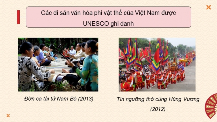 Giáo án điện tử chuyên đề Lịch sử 10 kết nối CĐ 2 P3: Một số di sản văn hoá tiêu biểu ở Việt Nam