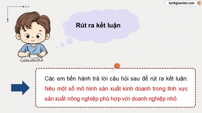 Giáo án điện tử chuyên đề Kinh tế pháp luật 10 kết nối Bài 4: Những vấn đề chung về doanh nghiệp nhỏ (P2)