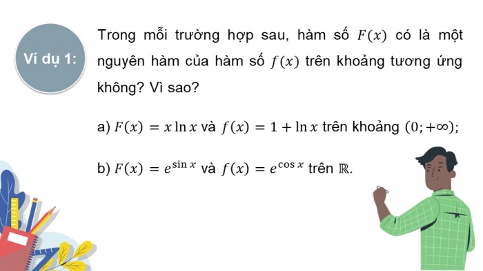 Giáo án PPT dạy thêm Toán 12 cánh diều Bài 1: Nguyên hàm