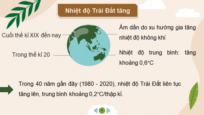 Giáo án điện tử chuyên đề Địa lí 10 cánh diều CĐ 1: Biến đổi khí hậu