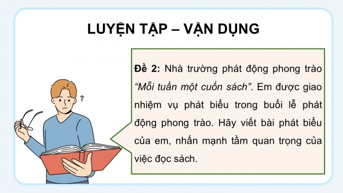 Giáo án PPT dạy thêm Ngữ văn 12 Cánh diều bài 9: Viết bài phát biểu trong lễ phát động một phong trào hoặc một hoạt động xã hội