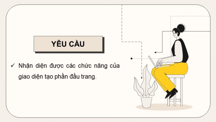 Giáo án điện tử Tin học ứng dụng 12 kết nối Bài 24: Xây dựng phần đầu trang web