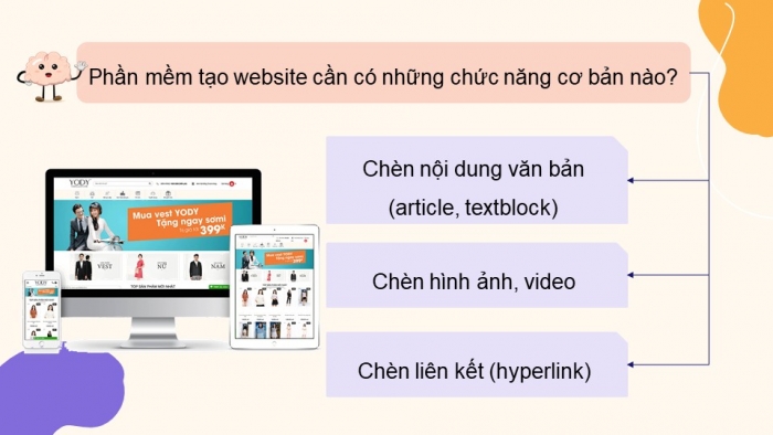 Giáo án điện tử Tin học ứng dụng 12 cánh diều Bài 1: Giới thiệu phần mềm tạo website