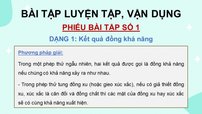 Giáo án PPT dạy thêm Toán 9 Chân trời bài 2: Xác suất của biến cố