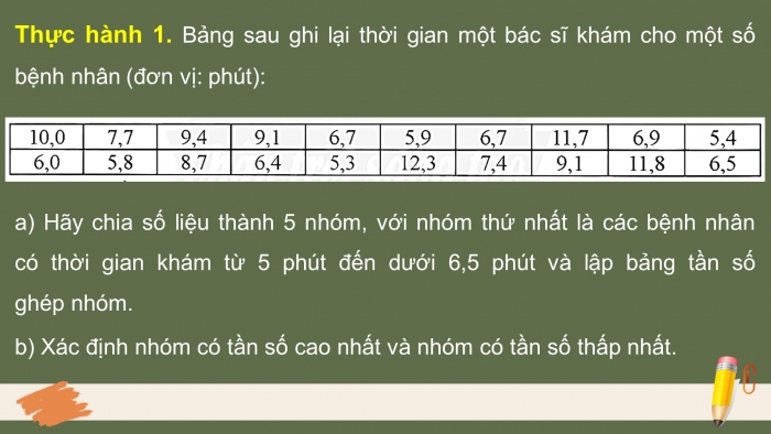 Giáo án điện tử Toán 9 chân trời Bài 3: Biểu diễn số liệu ghép nhóm