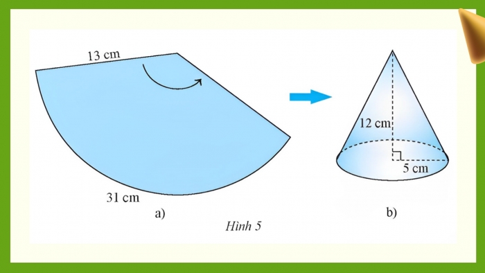 Giáo án điện tử Toán 9 chân trời Bài 2: Hình nón