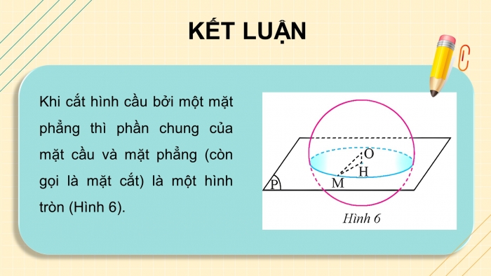 Giáo án điện tử Toán 9 chân trời Bài 3: Hình cầu