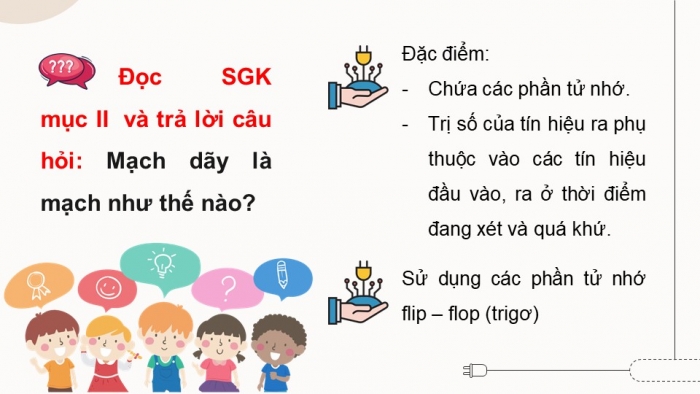 Giáo án điện tử Công nghệ 12 Điện - Điện tử Cánh diều Bài 22: Mạch xử lí tín hiệu trong điện tử số