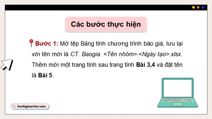 Giáo án điện tử chuyên đề Tin học ứng dụng 10 kết nối Bài 5: Thực hành tổng hợp và thống kê số liệu để quyết định báo giá