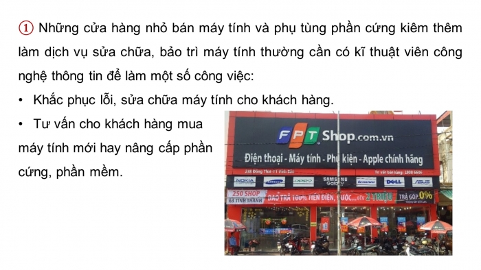 Giáo án điện tử Tin học ứng dụng 12 cánh diều Bài 1: Giới thiệu nhóm nghề Dịch vụ và Quản trị trong ngành Công nghệ thông tin