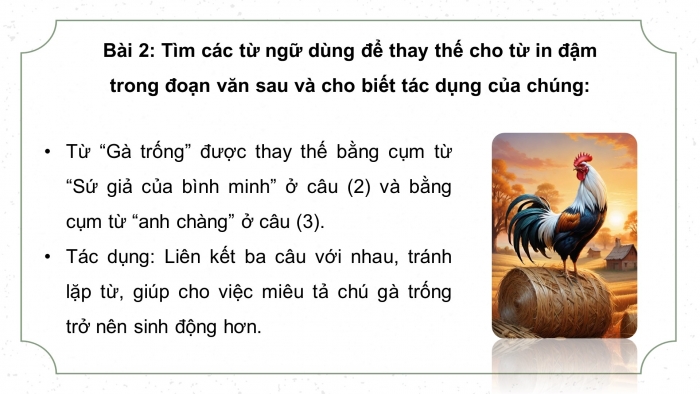 Giáo án điện tử Tiếng Việt 5 chân trời Bài 4: Liên kết các câu trong đoạn văn bằng cách thay thế từ ngữ