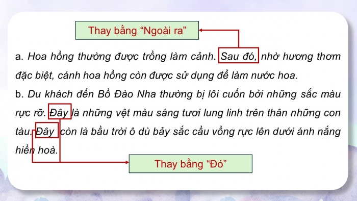 Giáo án điện tử Tiếng Việt 5 chân trời Bài 7: Luyện tập về liên kết câu trong đoạn văn