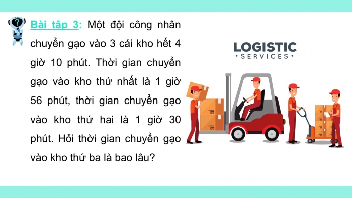 Giáo án PPT dạy thêm Toán 5 Chân trời bài 79: Trừ số đo thời gian