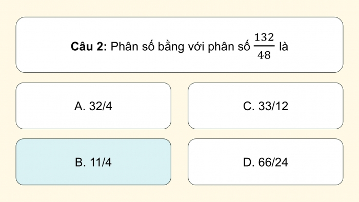 Giáo án PPT dạy thêm Toán 5 Chân trời bài 88: Ôn tập phân số