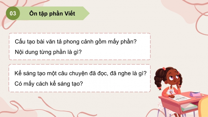 Giáo án PPT dạy thêm Tiếng Việt 5 cánh diều Bài 15: Ôn tập giữa học kì II (Tiết 2)