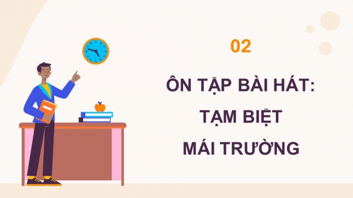 Giáo án điện tử Âm nhạc 9 cánh diều Bài 15 Tiết 2: Một số hợp âm của giọng Đô trưởng và giọng La thứ, Ôn tập bài hát Tạm biệt mái trường, Thể hiện tiết tấu, ứng dụng đệm cho bài hát Tạm biệt mái trường