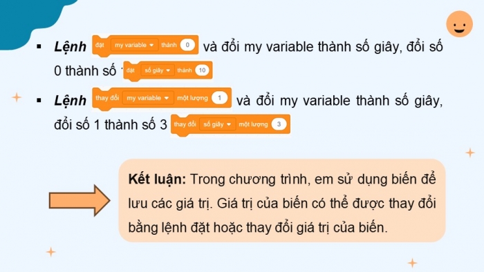 Giáo án điện tử Tin học 5 cánh diều Chủ đề F Bài 9: Biến và cách dùng biến