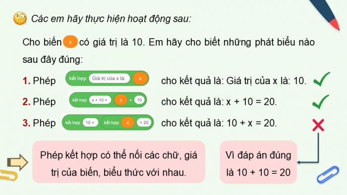 Giáo án điện tử Tin học 5 cánh diều Chủ đề F Bài 10: Các phép toán số học cơ bản và phép kết hợp