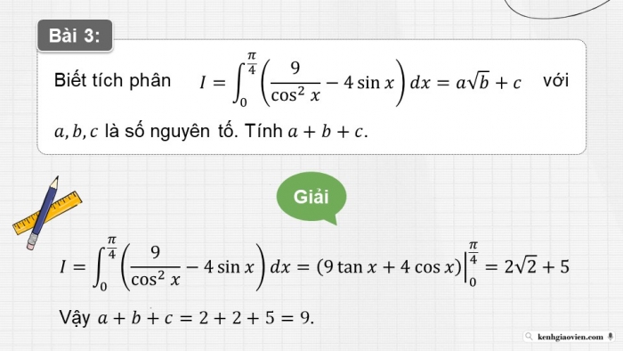 Giáo án PPT dạy thêm Toán 12 chân trời Bài tập cuối chương IV