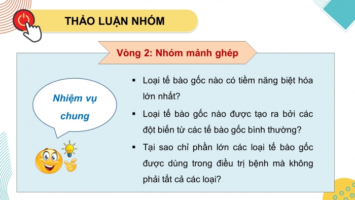 Giáo án điện tử chuyên đề Sinh học 10 kết nối Bài 2: Tế bào gốc và một số thành tựu