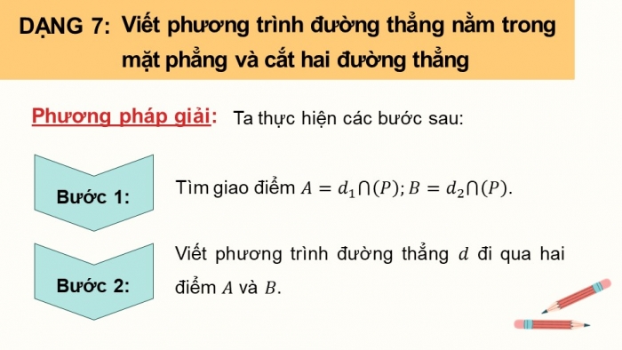 Giáo án PPT dạy thêm Toán 12 chân trời Bài 2: Phương trình đường thẳng trong không gian (P2)