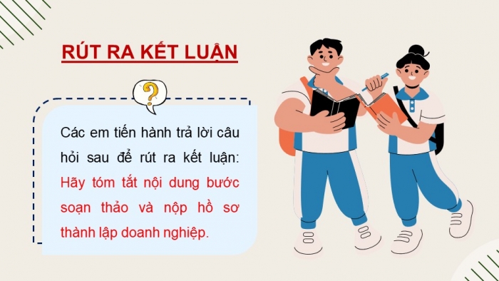 Giáo án điện tử chuyên đề Kinh tế pháp luật 10 kết nối Bài 5: Tổ chức, hoạt động của doanh nghiệp nhỏ