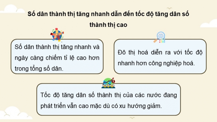 Giáo án điện tử chuyên đề Địa lí 10 kết nối CĐ 2 P3: Đô thị hoá ở các nước đang phát triển, P4 Tác động