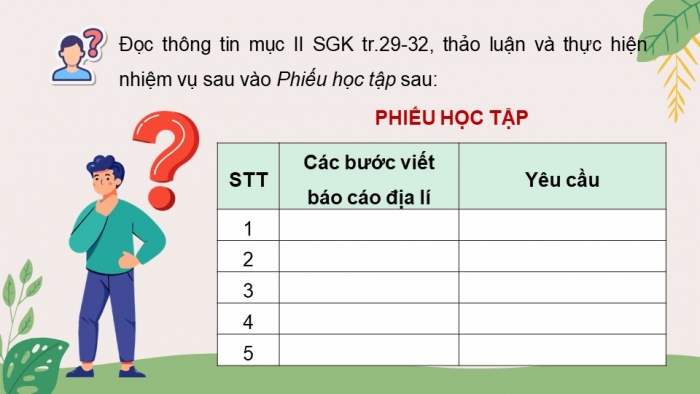 Giáo án điện tử chuyên đề Địa lí 10 kết nối CĐ 3: Phương pháp viết báo cáo địa lí