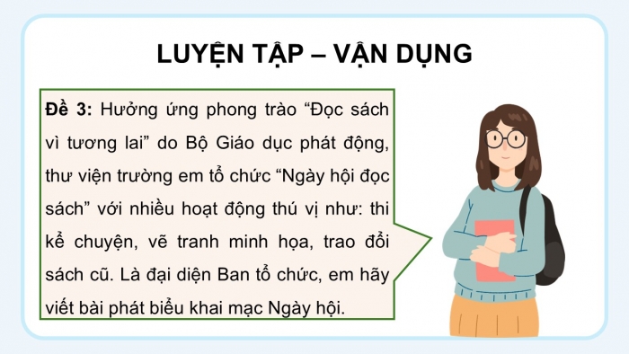 Giáo án PPT dạy thêm Ngữ văn 12 Cánh diều bài 9: Viết bài phát biểu trong lễ phát động một phong trào hoặc một hoạt động xã hội