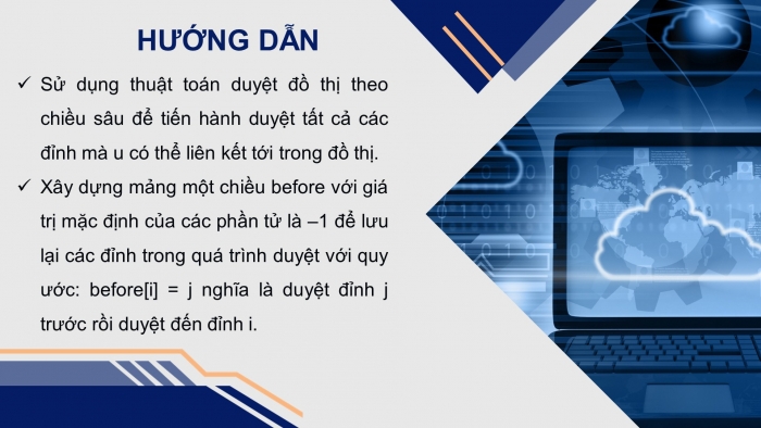 Giáo án điện tử chuyên đề Khoa học máy tính 12 chân trời Bài 3.5: Thực hành kĩ thuật duyệt đồ thị