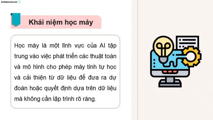 Giáo án điện tử Khoa học máy tính 12 kết nối Bài 25: Làm quen với Học máy