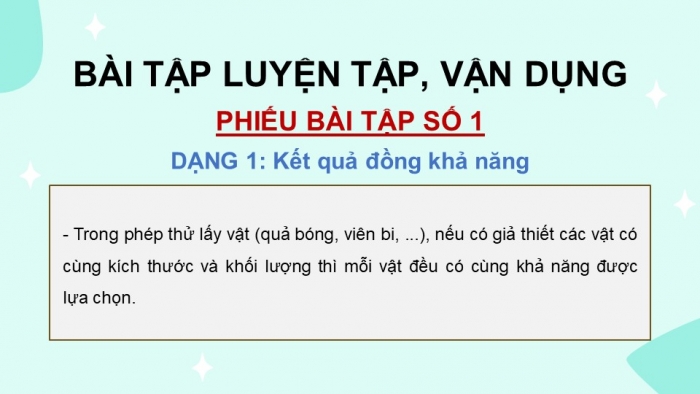 Giáo án PPT dạy thêm Toán 9 Chân trời bài 2: Xác suất của biến cố