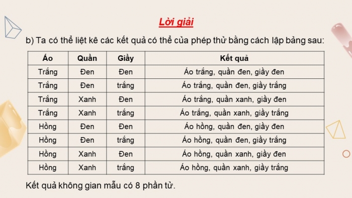 Giáo án PPT dạy thêm Toán 9 Chân trời bài tập cuối chương 8