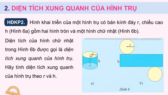 Giáo án điện tử Toán 9 chân trời Bài 1: Hình trụ