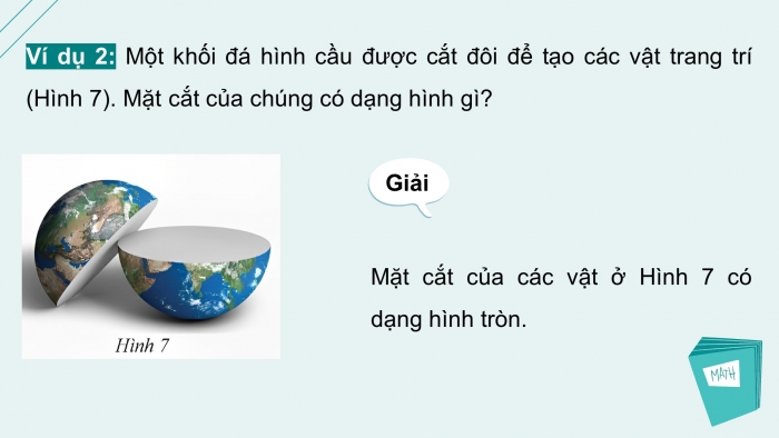 Giáo án điện tử Toán 9 chân trời Bài 3: Hình cầu