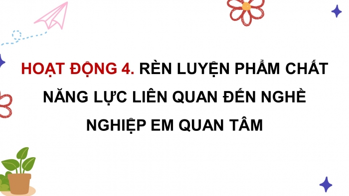 Giáo án điện tử Hoạt động trải nghiệm 9 kết nối Chủ đề 8 Tuần 2