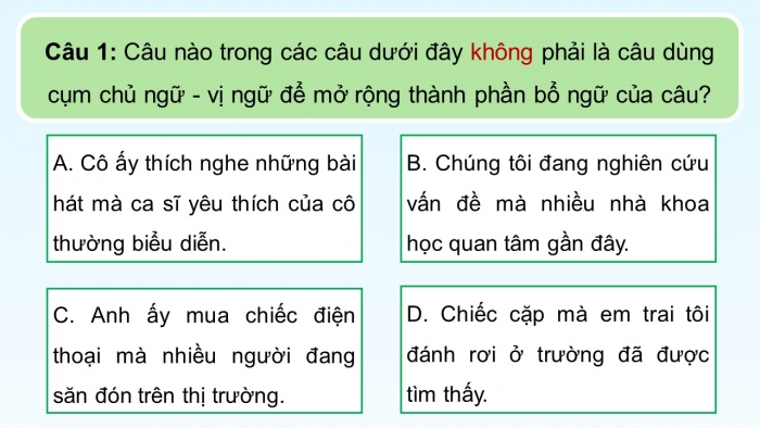 Giáo án PPT dạy thêm Ngữ văn 9 Chân trời bài 9: Ôn tập thực hành tiếng Việt