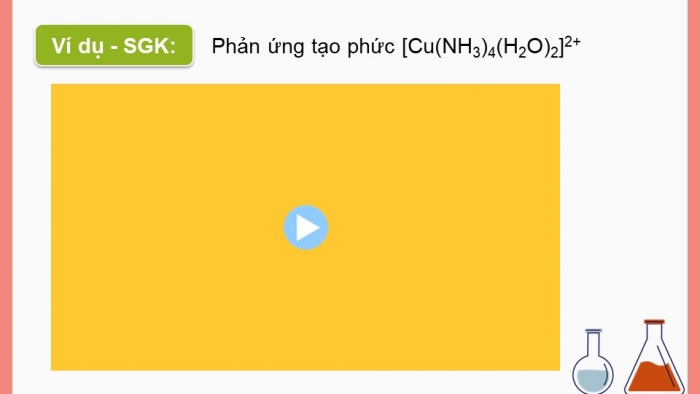 Giáo án điện tử Hóa học 12 cánh diều Bài 22: Sơ lược về sự hình thành phức chất của ion kim loại chuyển tiếp trong dung dịch