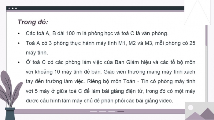 Giáo án điện tử Khoa học máy tính 12 kết nối Bài 24: Sơ bộ về thiết kế mạng