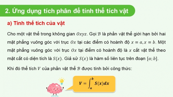 Giáo án PPT dạy thêm Toán 12 kết nối Bài 13: Ứng dụng hình học của tích phân