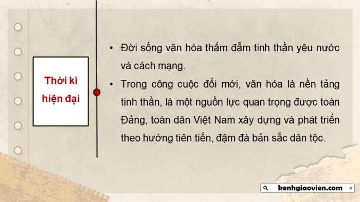 Giáo án điện tử chuyên đề Lịch sử 10 kết nối CĐ 1 P2: Một số lĩnh vực của lịch sử Việt Nam