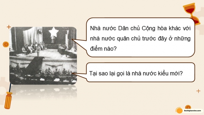 Giáo án điện tử chuyên đề Lịch sử 10 kết nối CĐ 3 P2: Nhà nước Việt Nam từ năm 1945 đến nay; P3 Một số bản hiến pháp ...