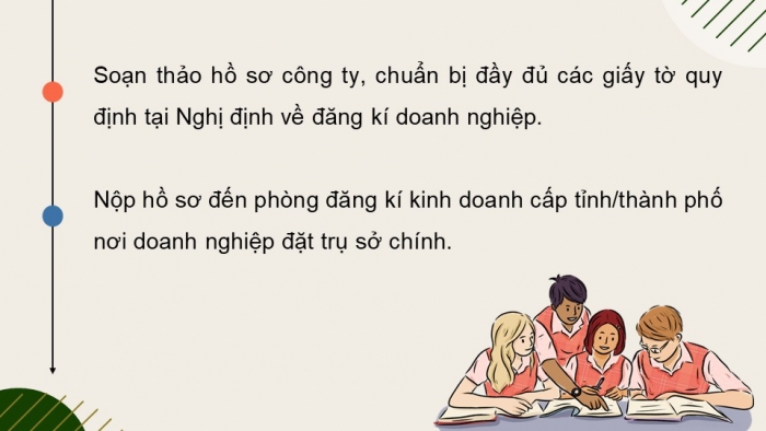 Giáo án điện tử chuyên đề Kinh tế pháp luật 10 kết nối Bài 5: Tổ chức, hoạt động của doanh nghiệp nhỏ