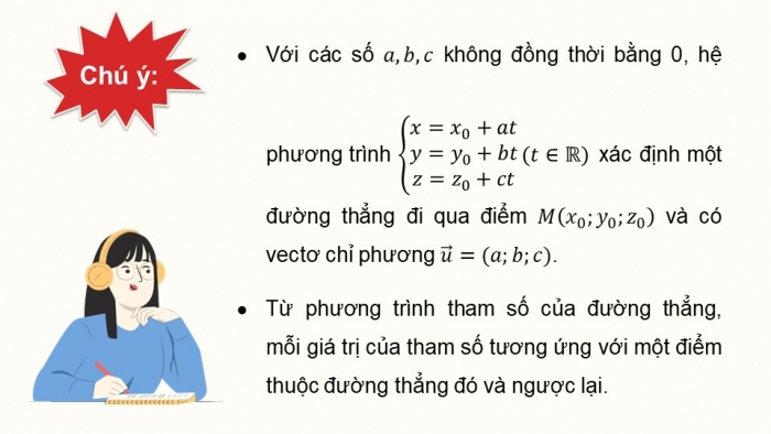 Giáo án PPT dạy thêm Toán 12 kết nối Bài 15: Phương trình đường thẳng trong không gian