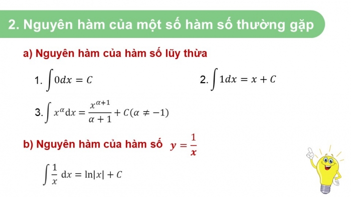 Giáo án PPT dạy thêm Toán 12 chân trời Bài 1: Nguyên hàm