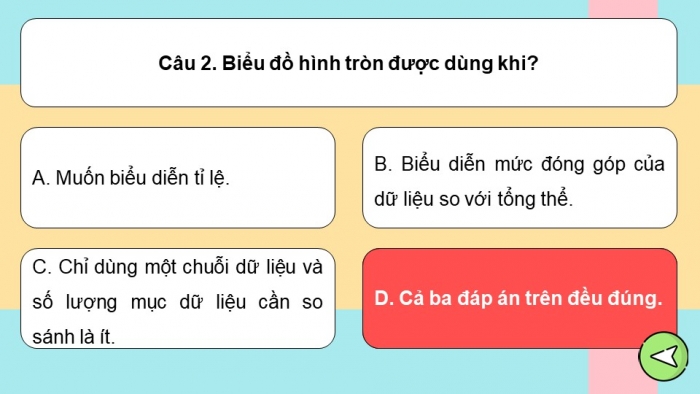 Giáo án điện tử Toán 9 chân trời Hoạt động thực hành và trải nghiệm 4: Chuyển dữ liệu từ bảng vào biểu đồ trên phần mềm Microsoft Word